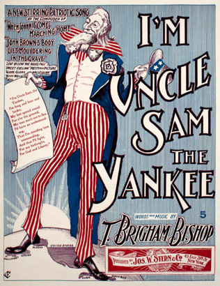 Book cover for I'm Uncle Sam the Yankee
