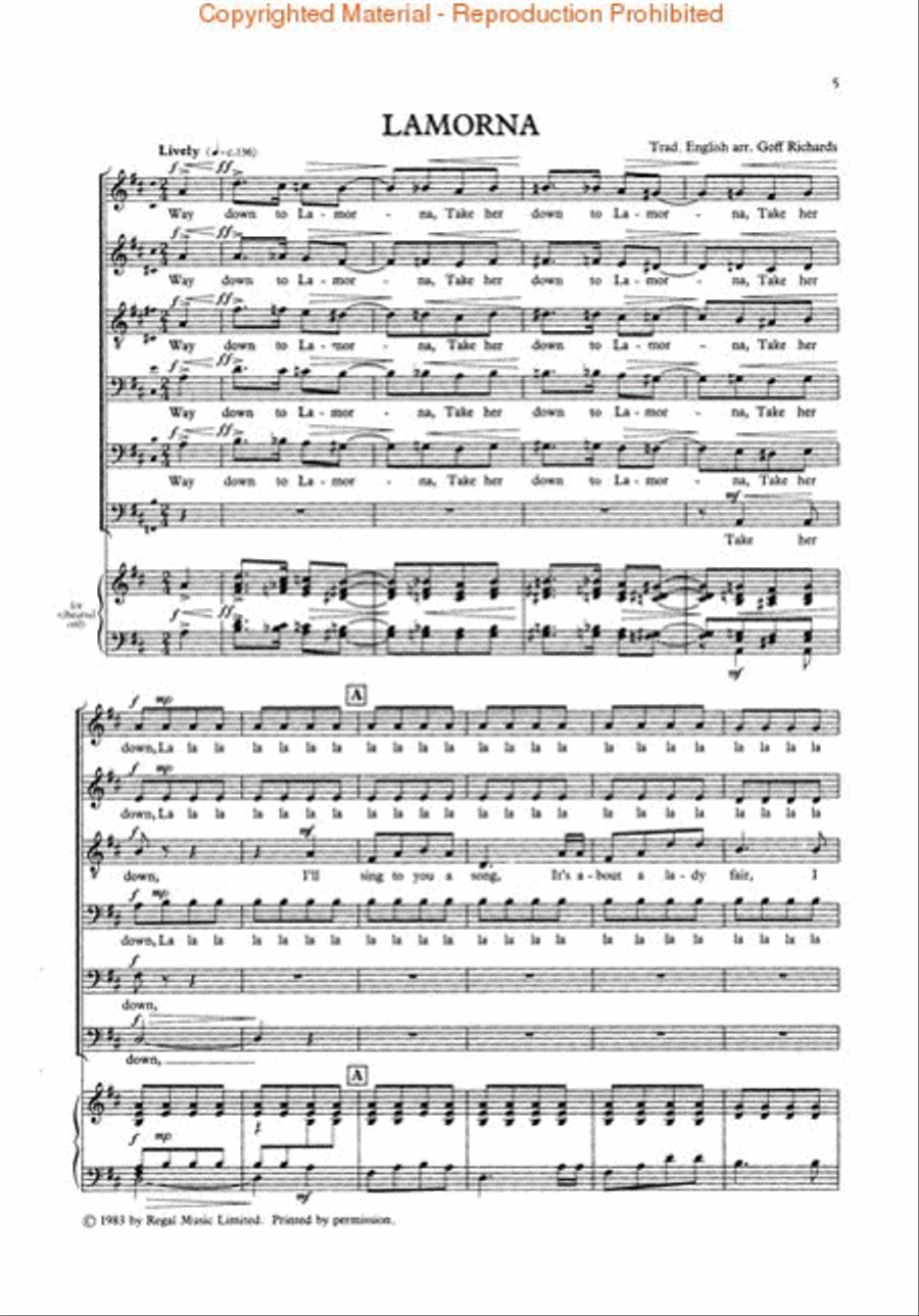 The King's Singers' Folk Songs (Collection) Divisi scores gallery preview page 2
