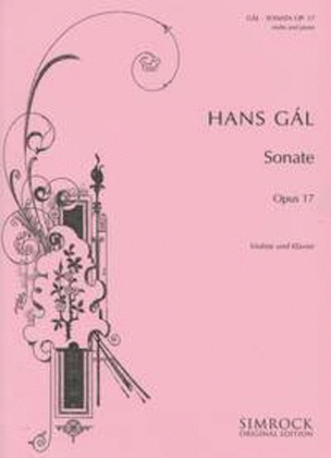 Book cover for Sonata op. 17