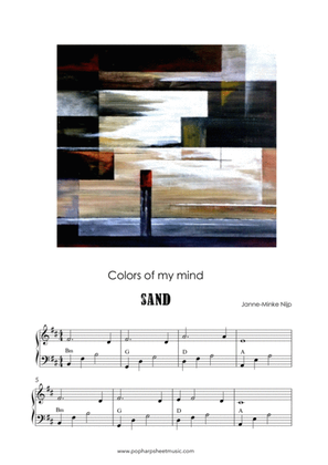 Book cover for Colors of my mind - Sand - harp solo