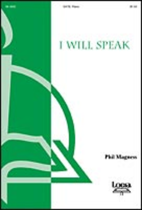 Book cover for I Will Speak