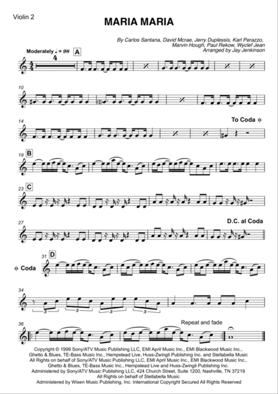 Maria Maria String Quartet scores gallery preview page 3