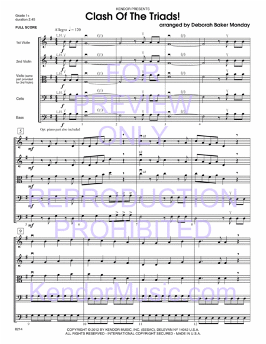 Clash Of The Triads! String Orchestra scores gallery preview page 2