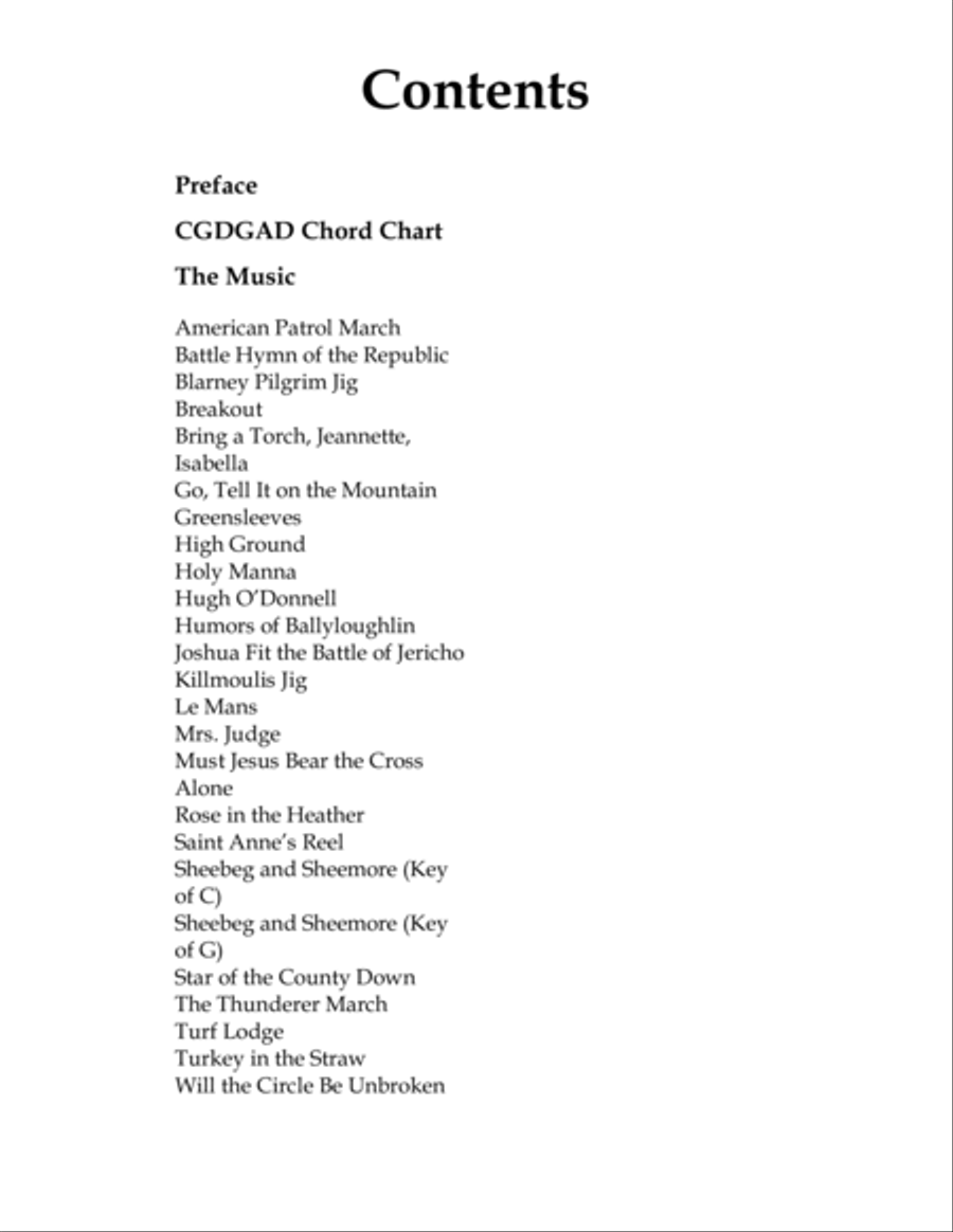 Pick the Hits! Playing Favorites in the CGDGAD Guitar Tuning Acoustic Guitar scores gallery preview page 5