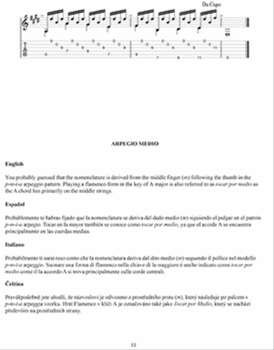 Progressive Exercises for Flamenco Guitar Lute scores gallery preview page 2