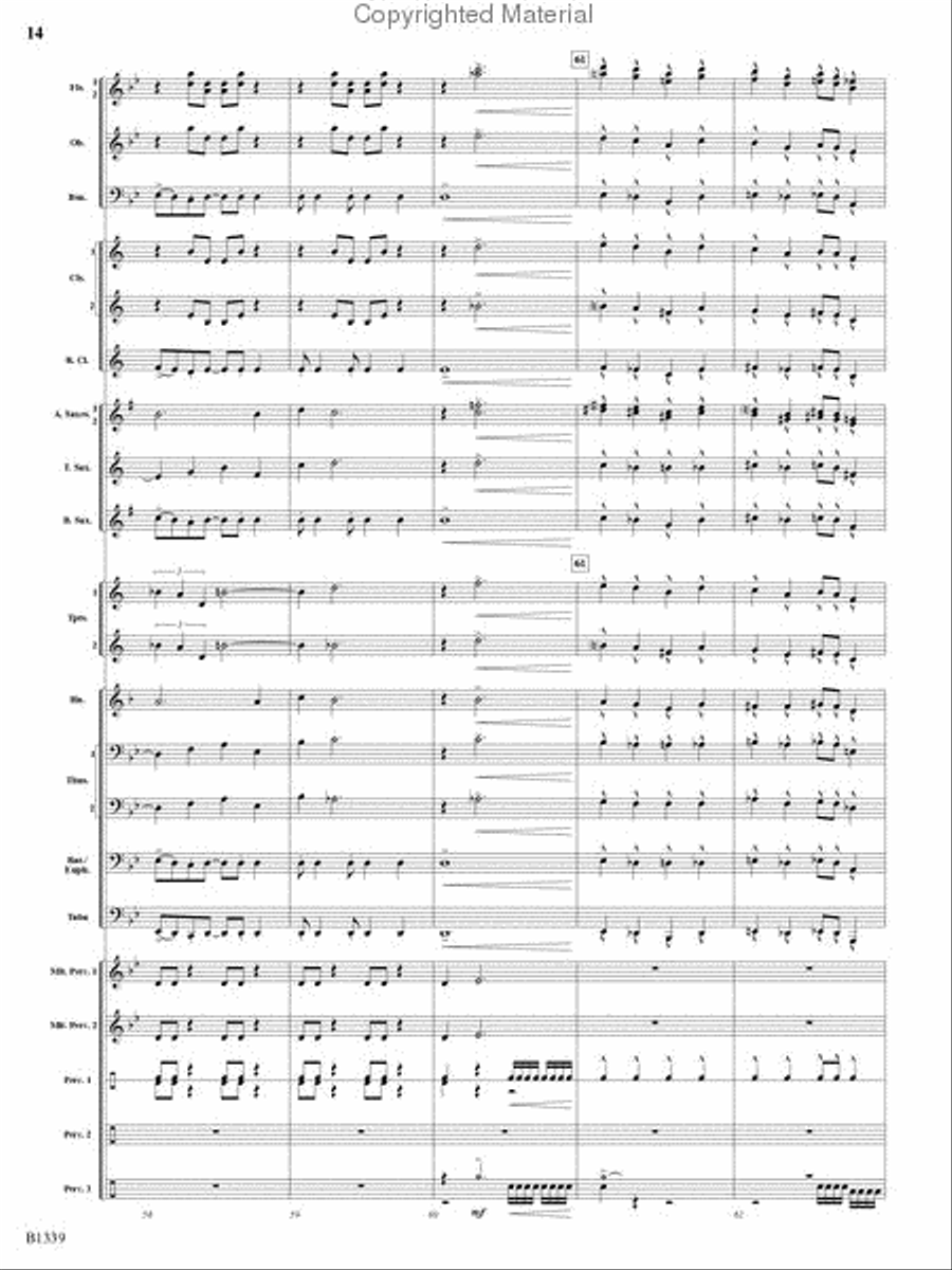 The Impossible Machine Concert Band scores gallery preview page 13