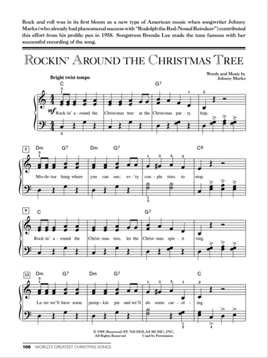 World's Greatest Christmas Songs Easy Piano scores gallery preview page 6