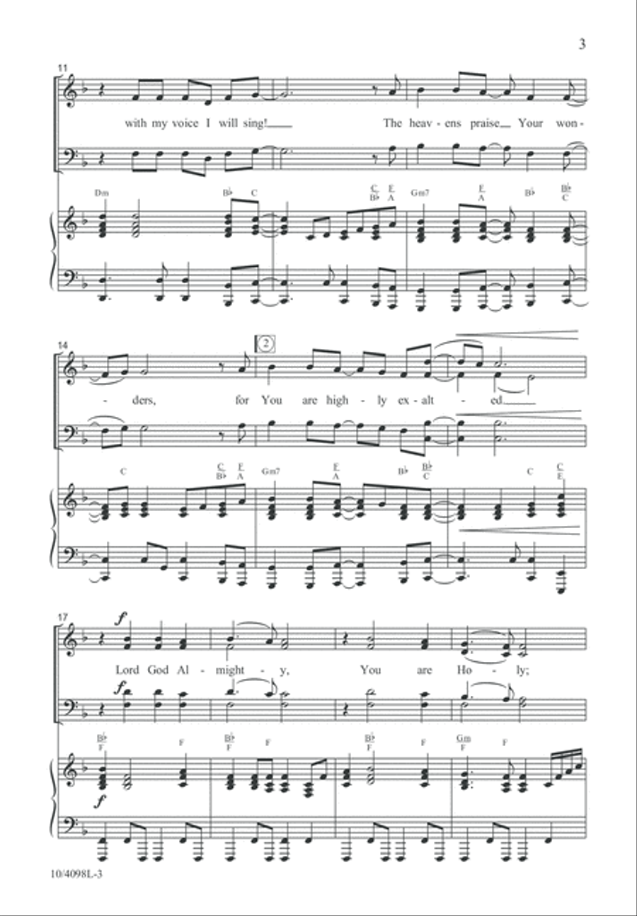How Excellent Are Your Ways 4-Part scores gallery preview page 4