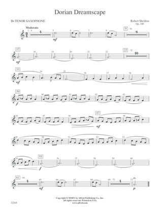 Dorian Dreamscape: B-flat Tenor Saxophone