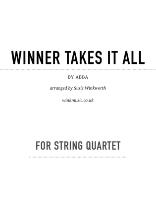 Book cover for The Winner Takes It All