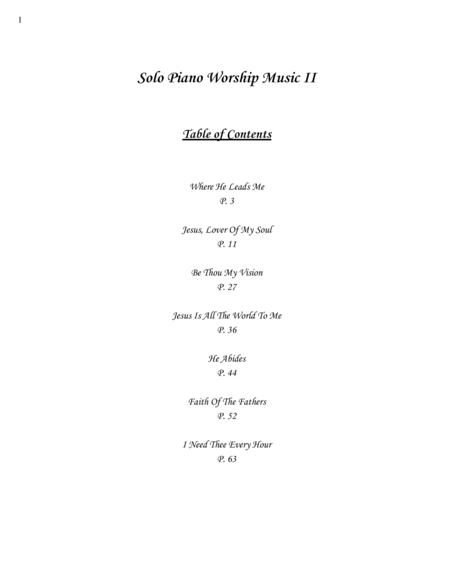 Solo Piano Worship II (Piano Preludes, Offertories, and Postludes)