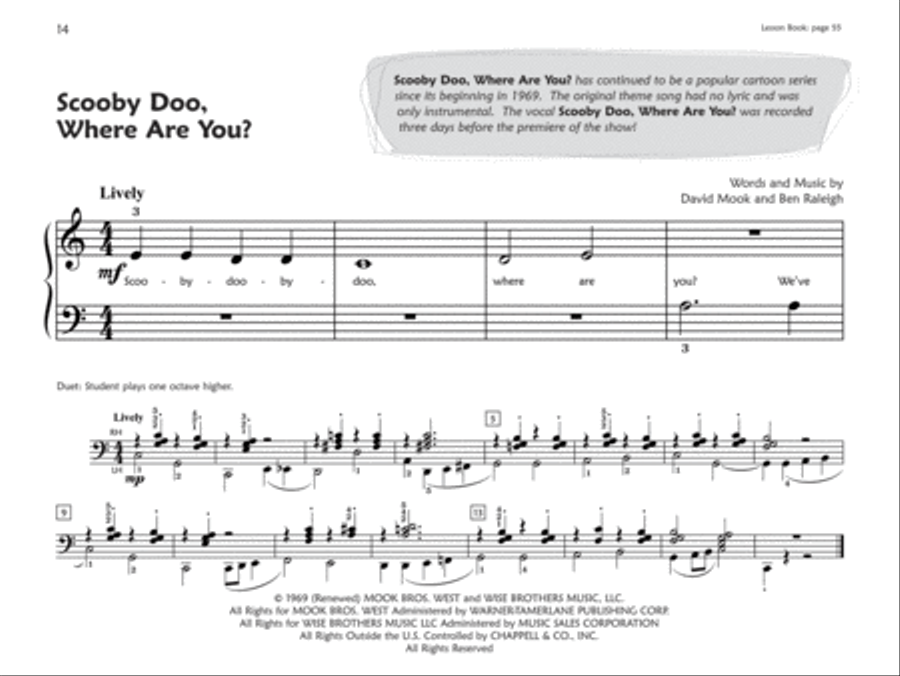 Premier Piano Course Pop and Movie Hits, Book 1A Piano Method scores gallery preview page 3