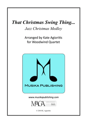 Book cover for That Christmas Swing Thing... - for Woodwind Quartet