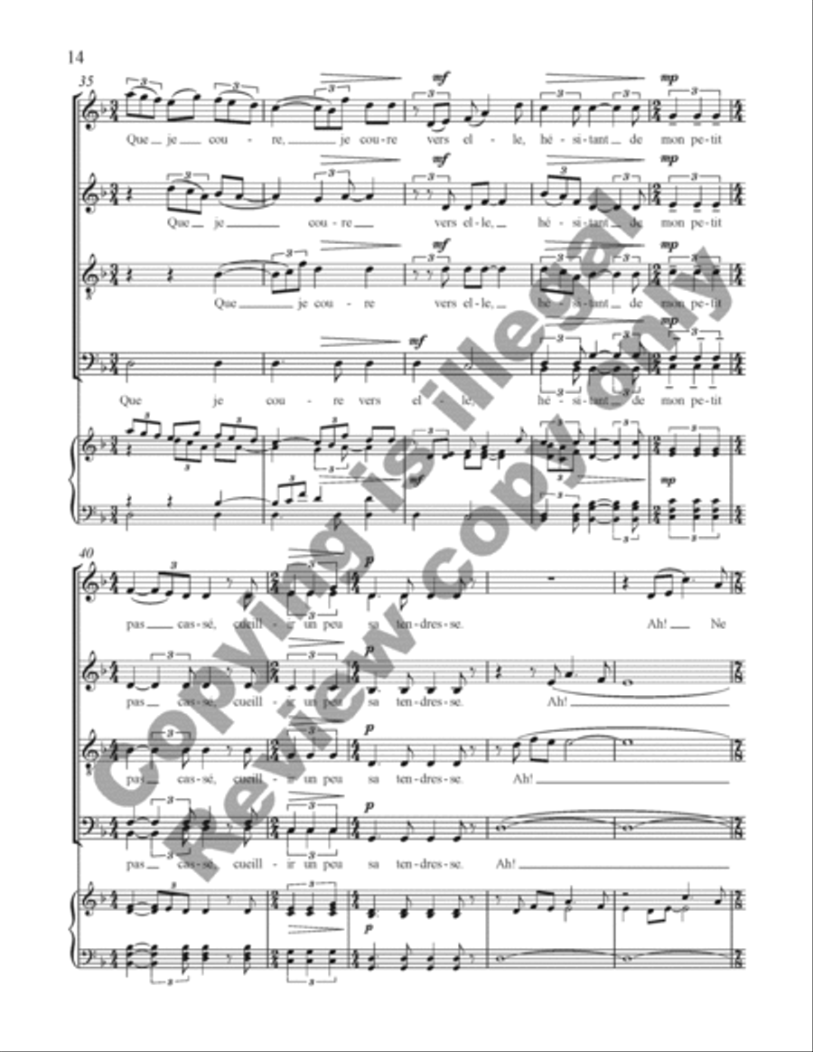 Choral de Bêtes Choral de Bêtes Divisi scores gallery preview page 33