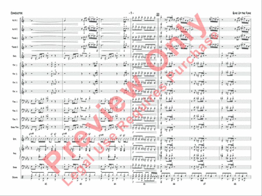 Give Up the Funk Give Up the Funk Jazz Ensemble scores gallery preview page 12