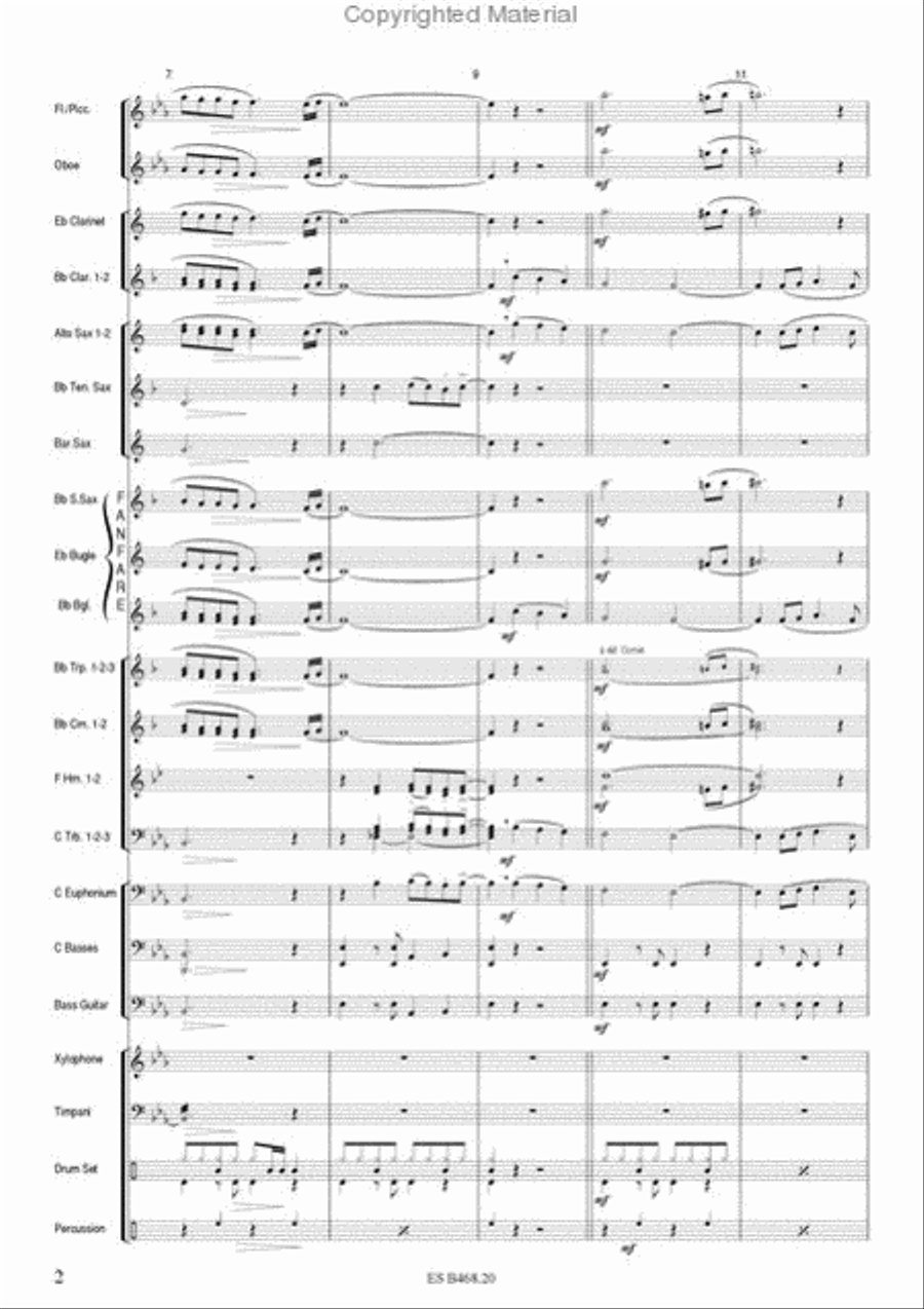 Canta Napoli Canta Napoli Concert Band scores gallery preview page 4