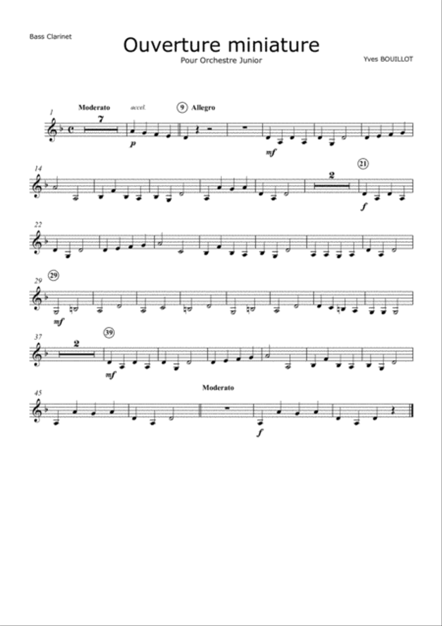 Ouverture Miniature Concert Band scores gallery preview page 3