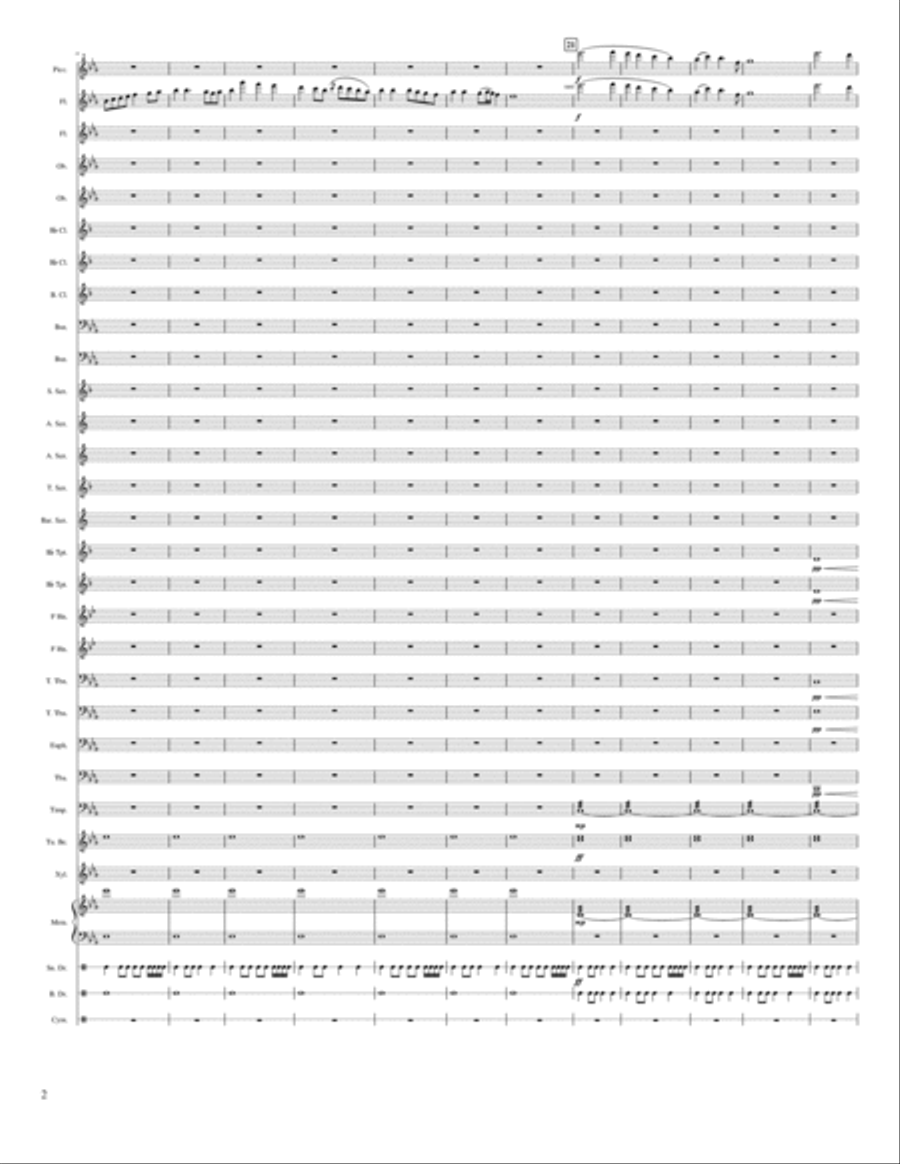 March Of the Forest March Of the Forest Concert Band scores gallery preview page 2