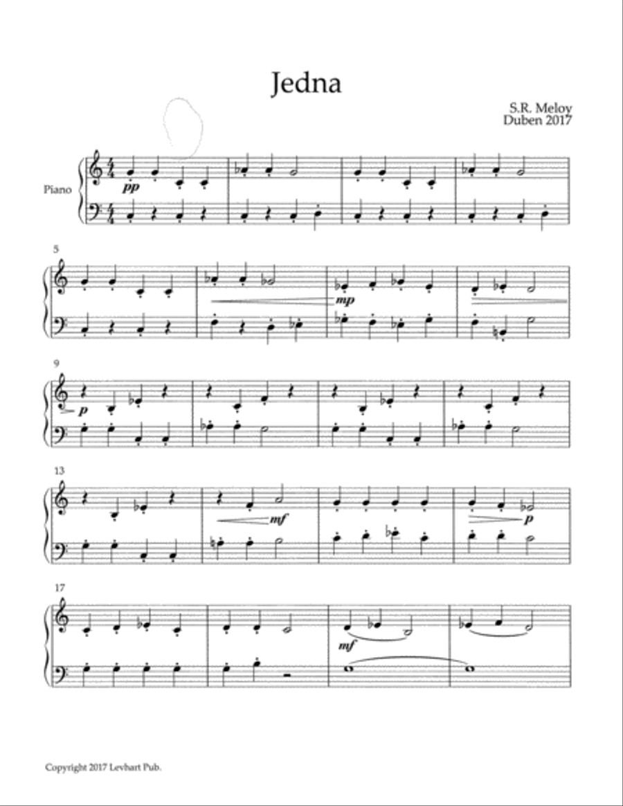 Malá Suita Malá Suita Easy Piano scores gallery preview page 1