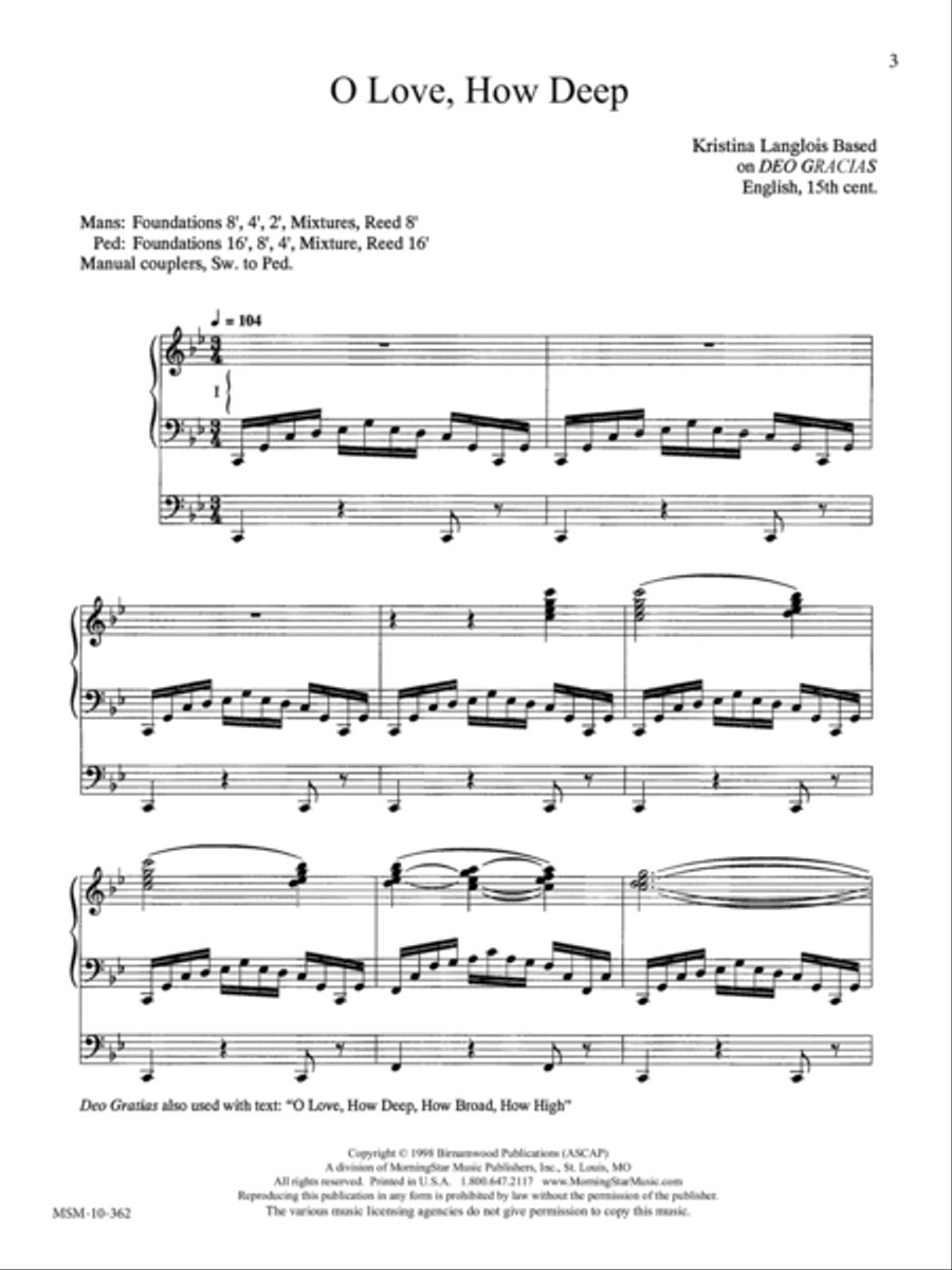 Lenten Postludes for Organ Organ Solo scores gallery preview page 3