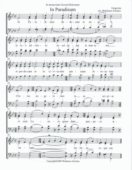 IN PARADISUM-for SATB Choir