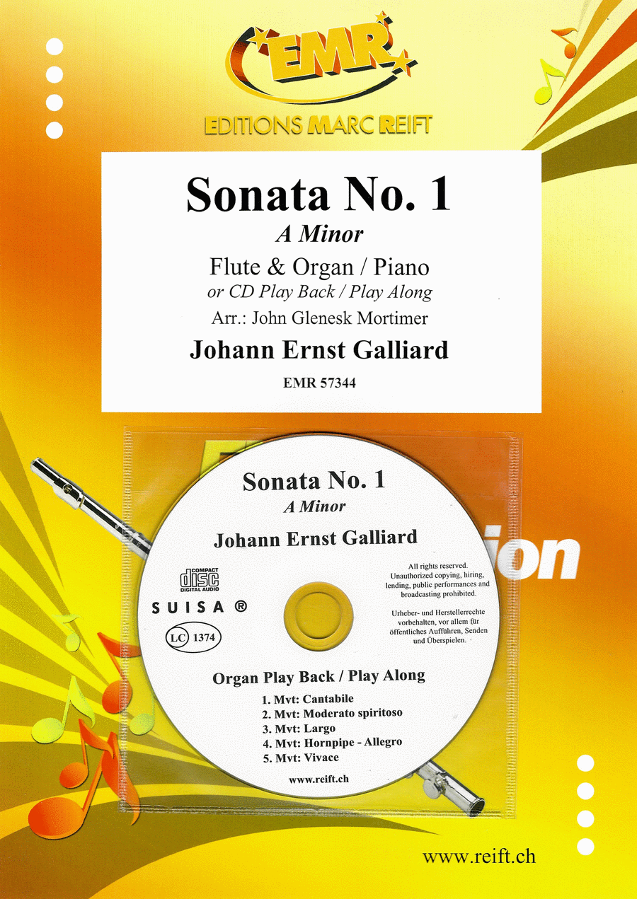 Sonata No. 1 Flute Solo scores gallery preview page 1