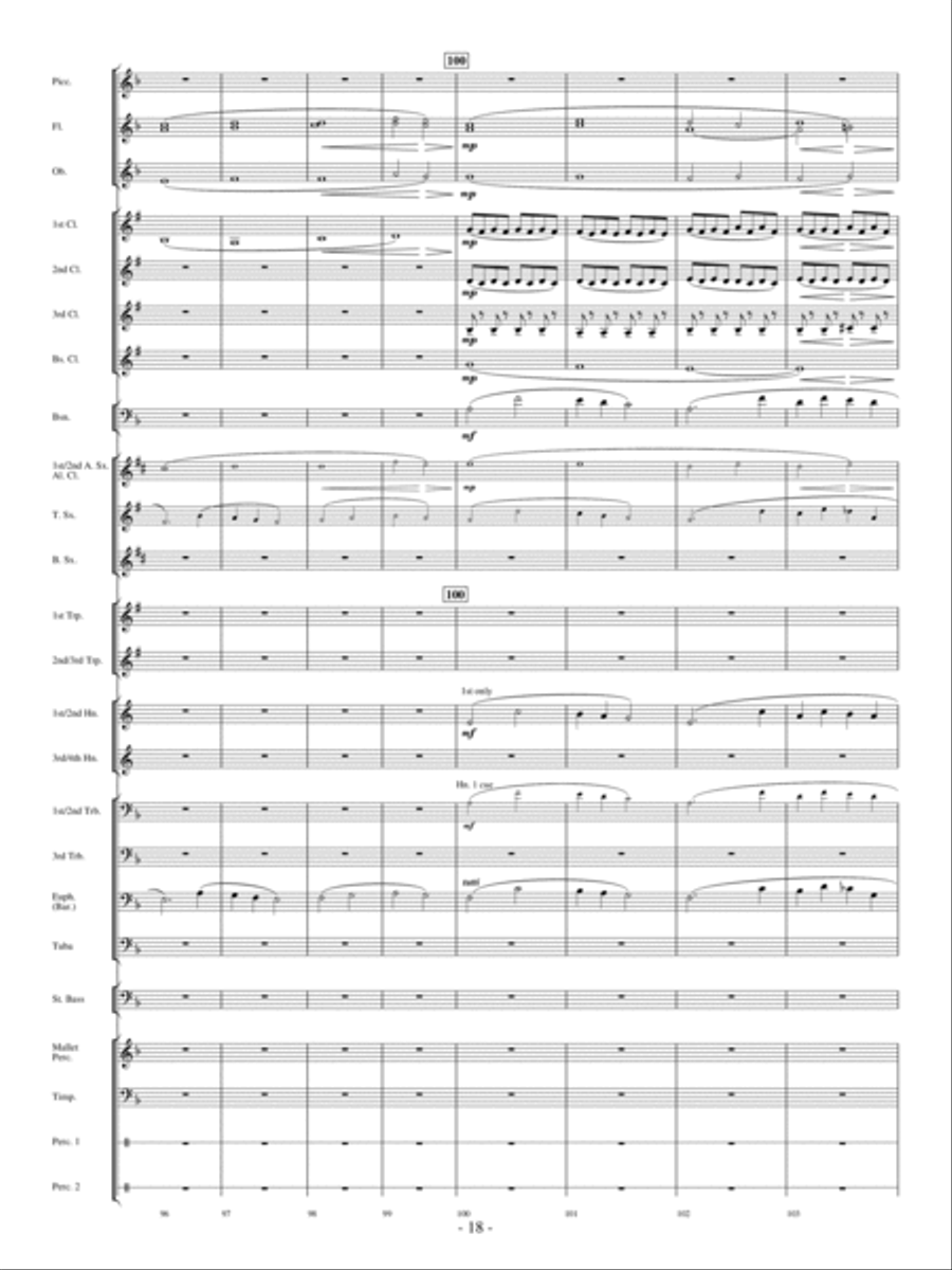 Moonscape Concert Band scores gallery preview page 17