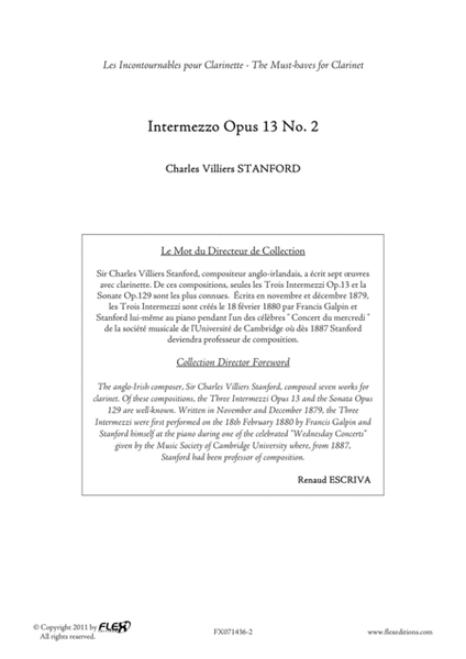 Intermezzo Opus 13 No. 2 image number null