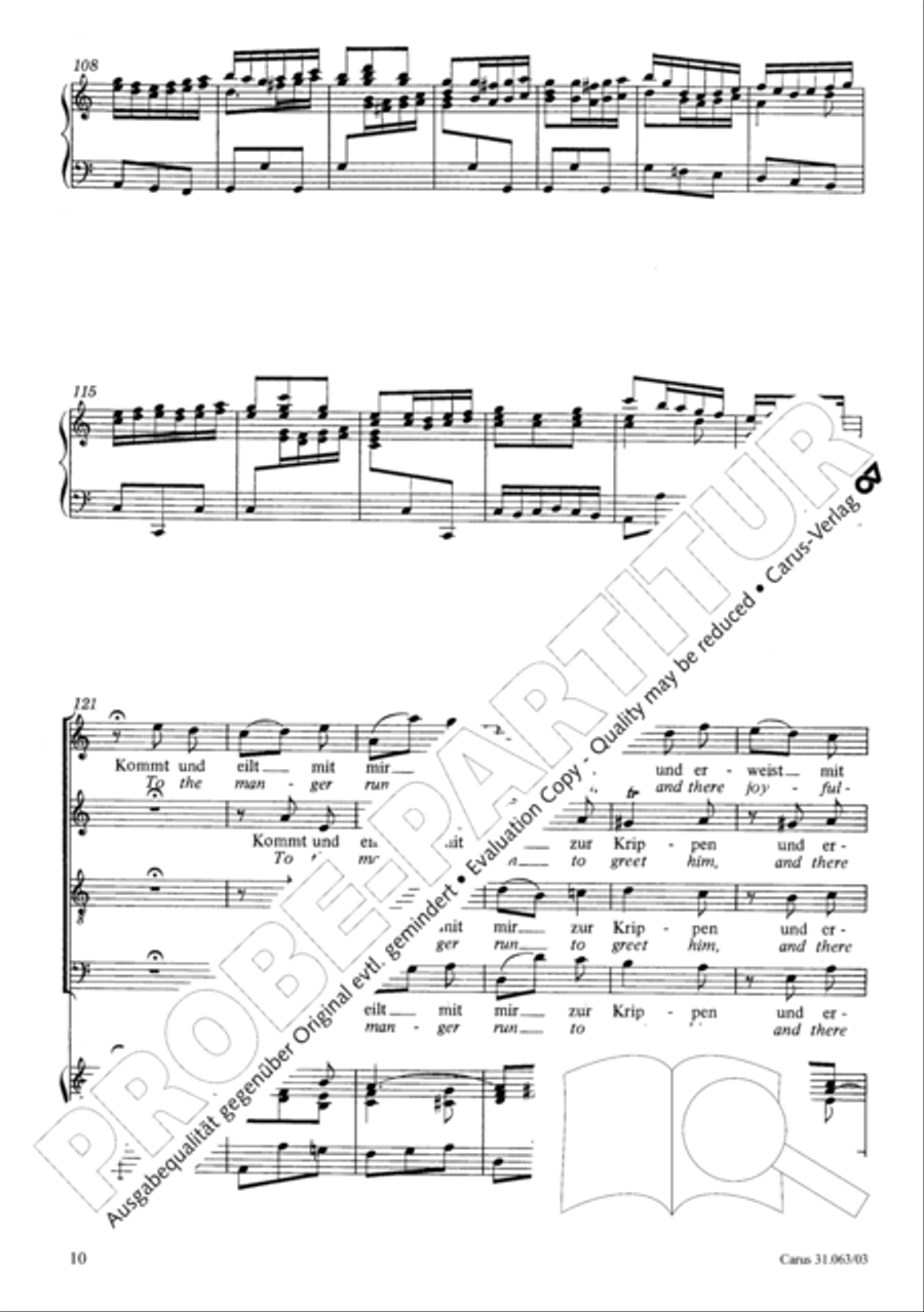 Christians, etch this blessed day (Christen, atzet diesen Tag) 4-Part scores gallery preview page 11