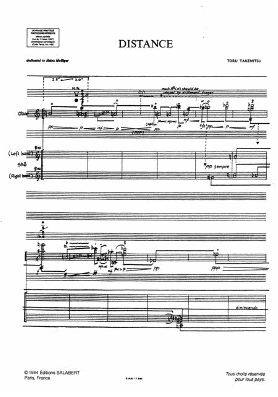 Distance Oboe Solo scores gallery preview page 2