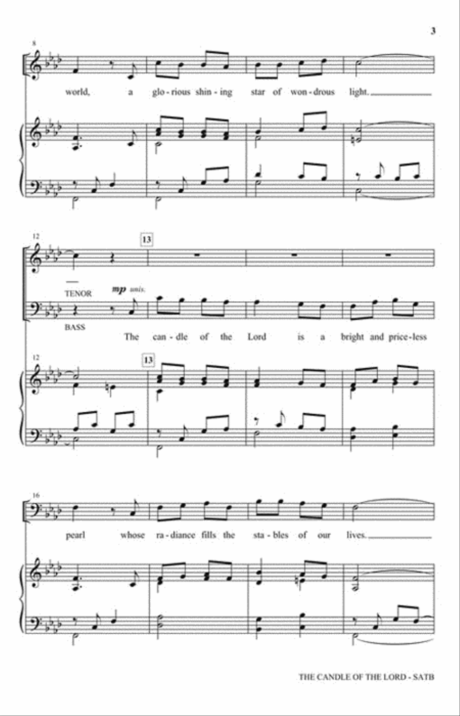 The Candle of the Lord 4-Part scores gallery preview page 3