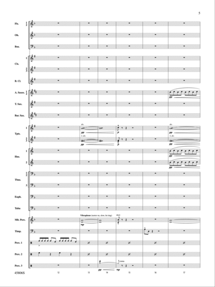 Children of a Different Sun: Score Concert Band scores gallery preview page 5