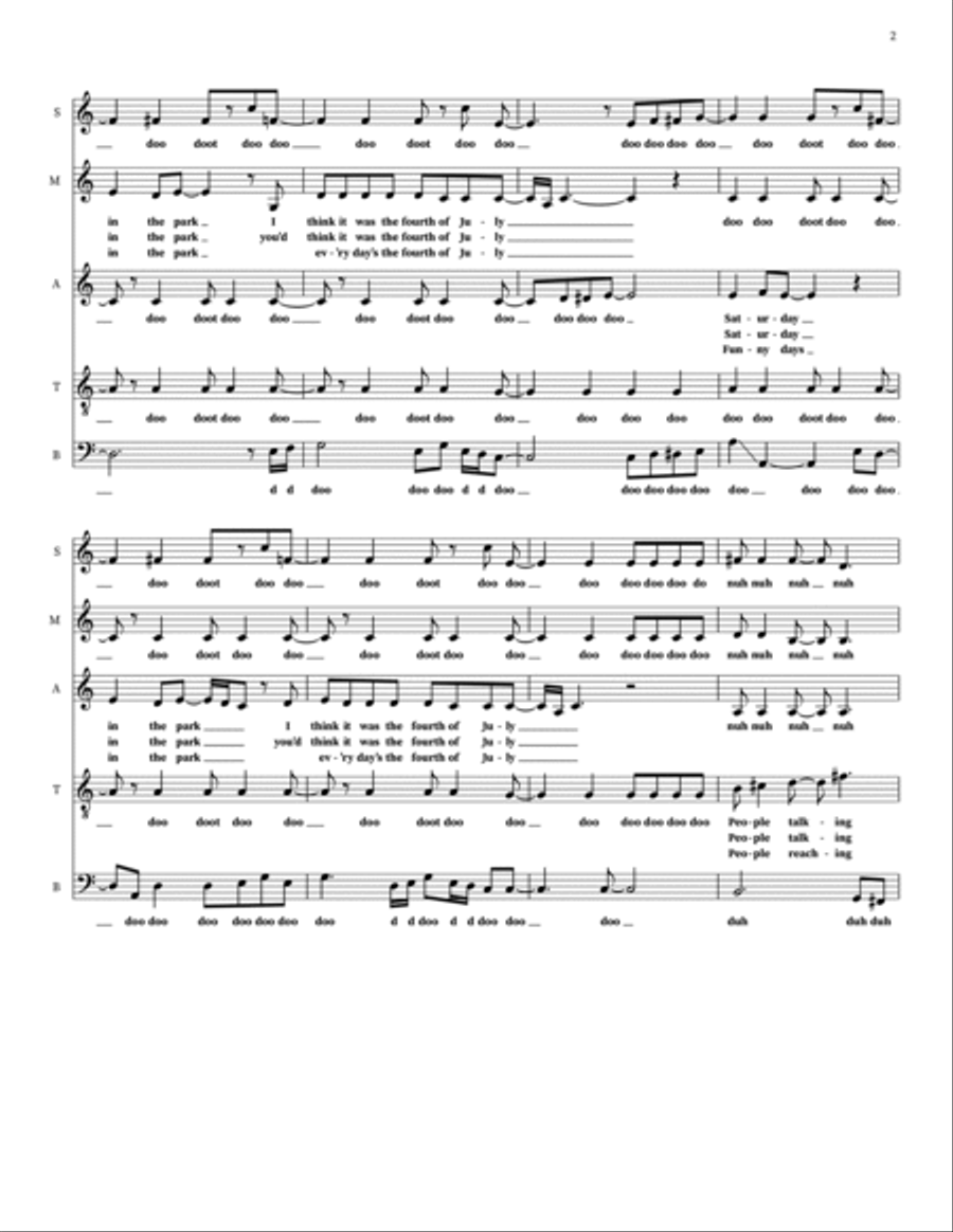Saturday In The Park Saturday In The Park Choir scores gallery preview page 2