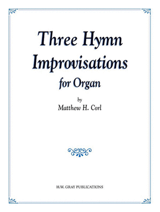 Book cover for Three Hymn Improvisations