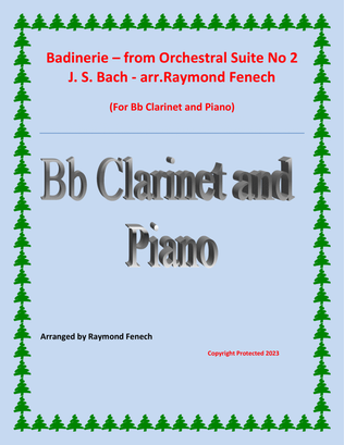 Book cover for Badinerie - J.S.Bach - for Bb Clarinet and Piano