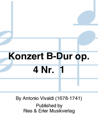 Konzert B-Dur Op. 4 Nr. 1