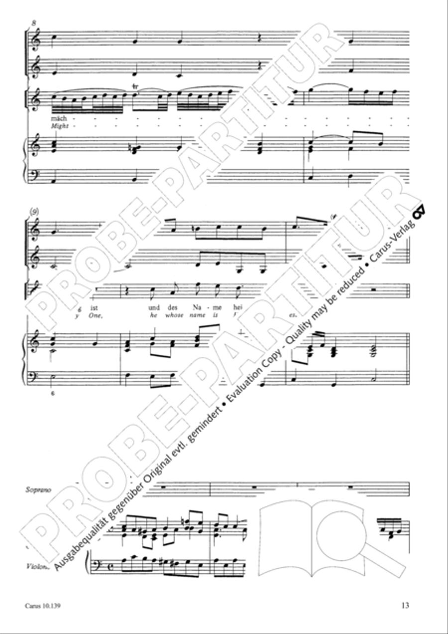 All my spirit exalts my Saviour (Meine Seele erhebt den Herren) Flute scores gallery preview page 14
