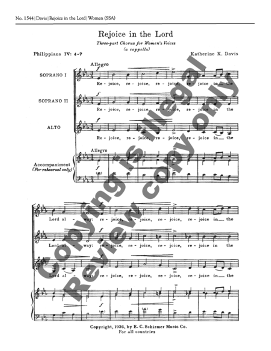Rejoice In The Lord Rejoice In The Lord SSA scores gallery preview page 7