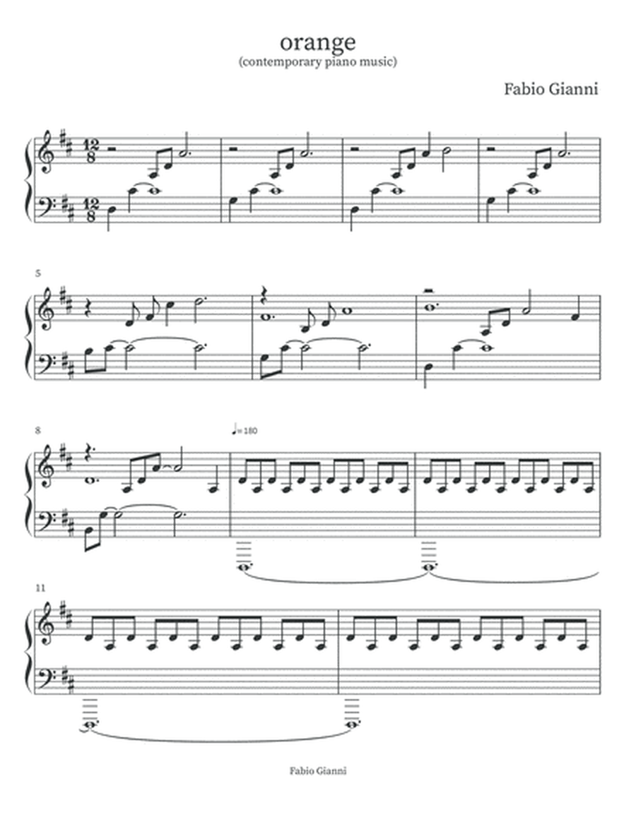 Orange (contemporary classical piano music) image number null