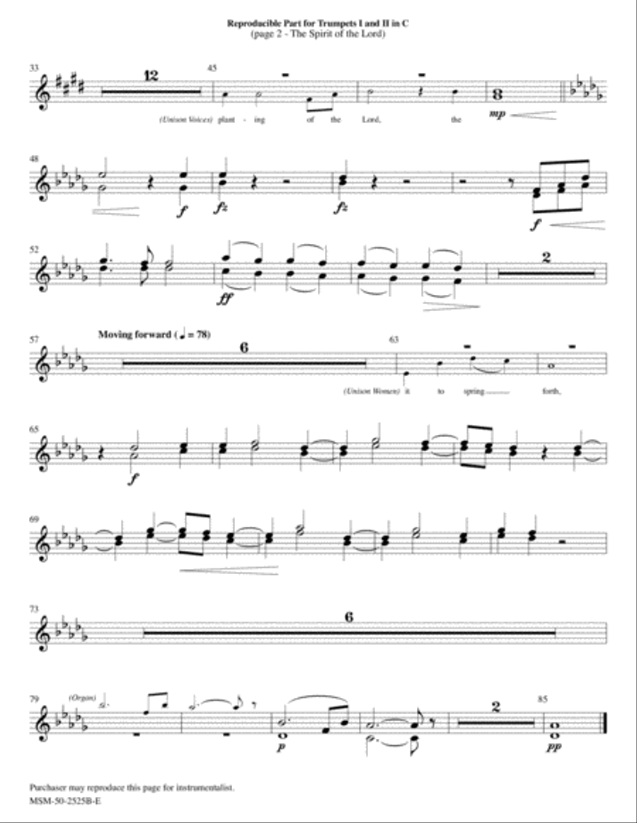 The Spirit of the Lord Choir scores gallery preview page 6