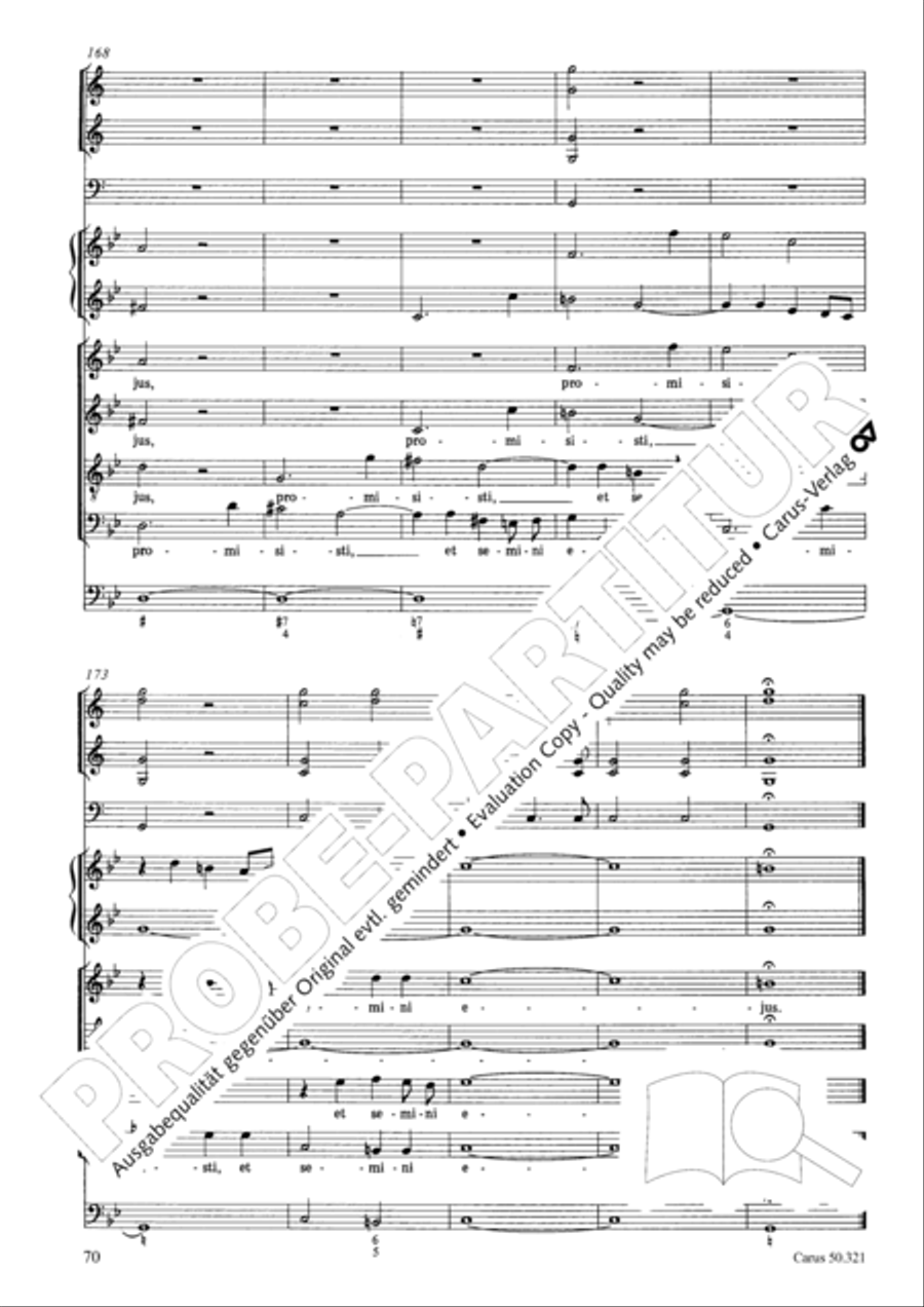 Requiem in C minor 4-Part scores gallery preview page 76