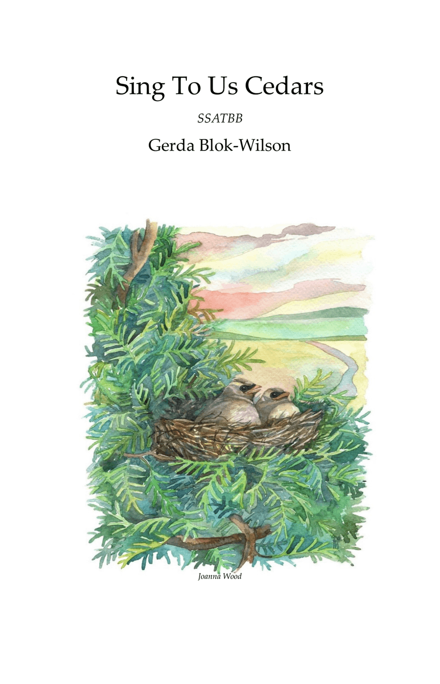 Sing To Us Cedars 4-Part scores gallery preview page 1