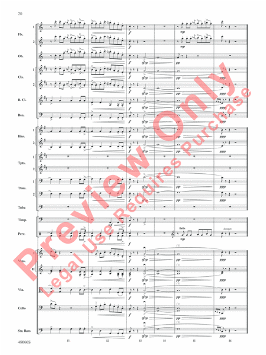 Blue Tango Full Orchestra scores gallery preview page 21
