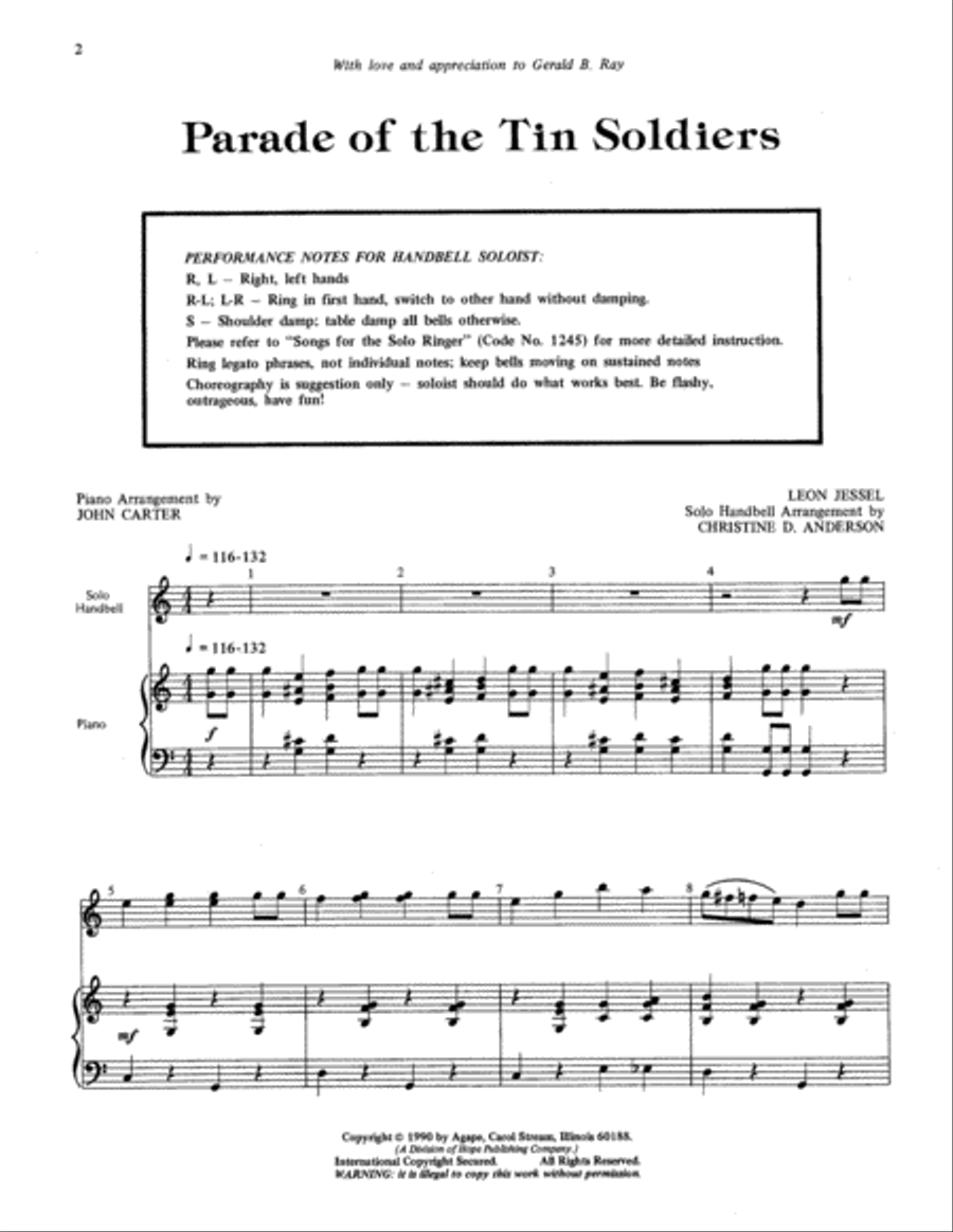 Parade of the Tin Soldiers Percussion scores gallery preview page 2