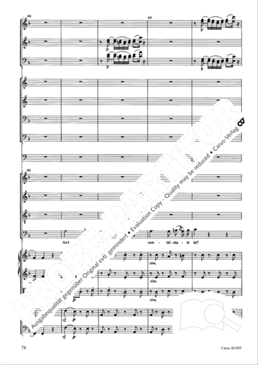 The Seven Words (Die Sieben Worte) 4-Part scores gallery preview page 93