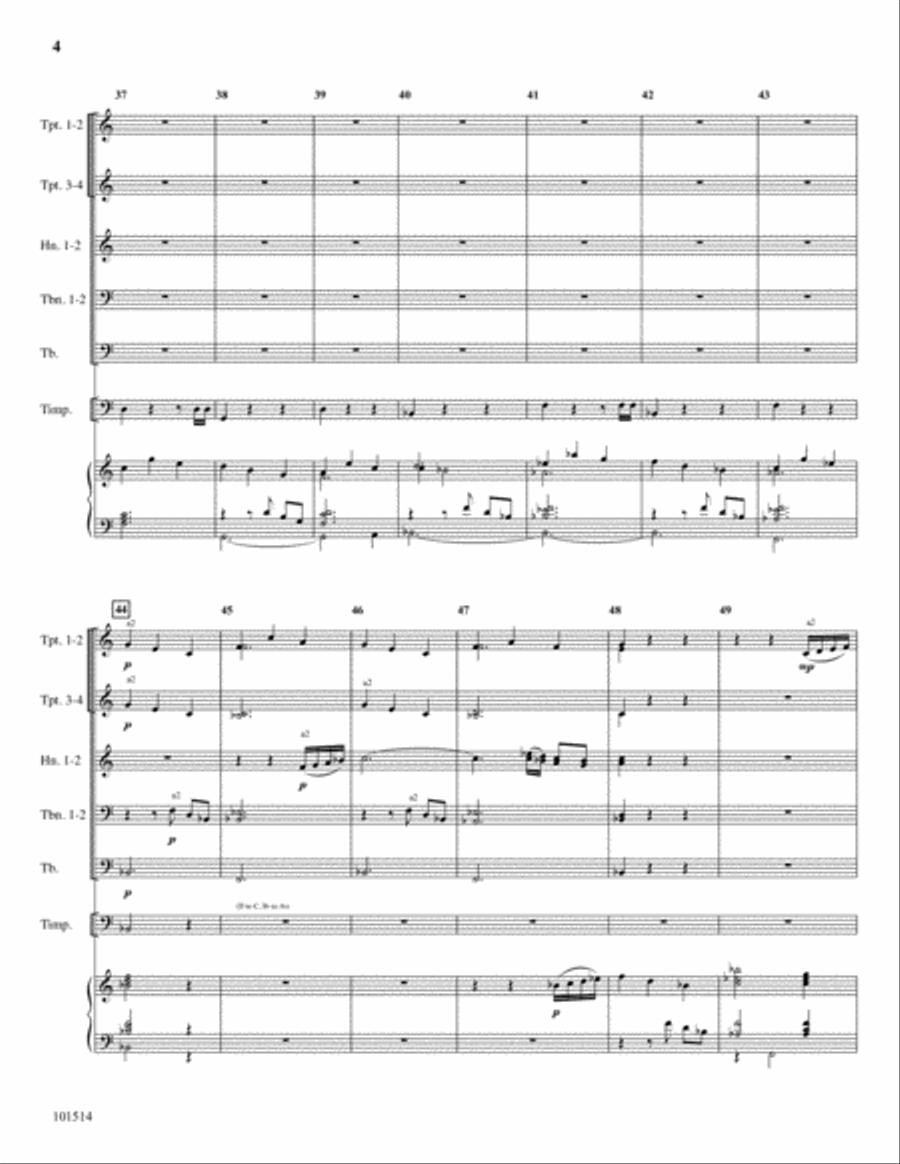 Fanfare Prelude on 'Italian Hymn' Brass Band scores gallery preview page 4