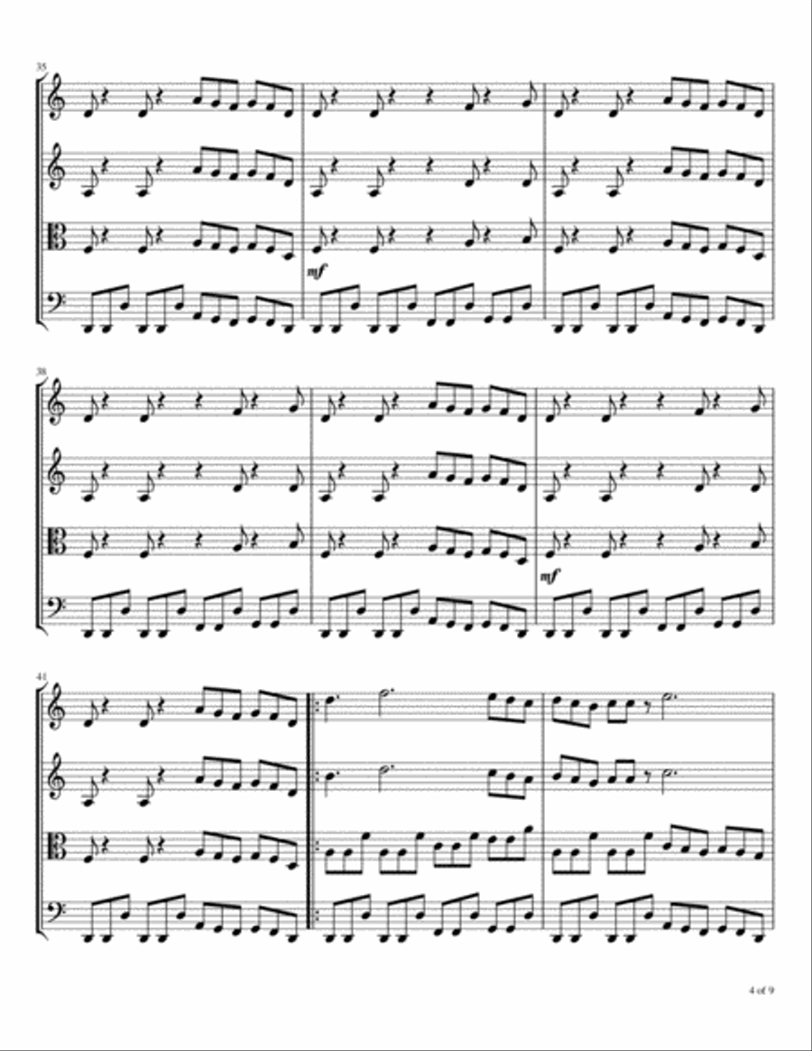 Quartet #3 String Quartet scores gallery preview page 5