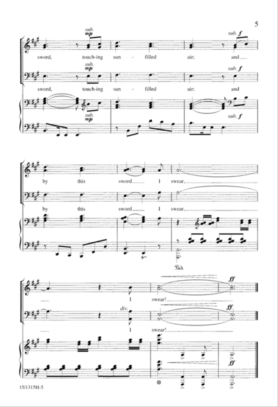 A Trilogy of Knighthood TTB scores gallery preview page 5
