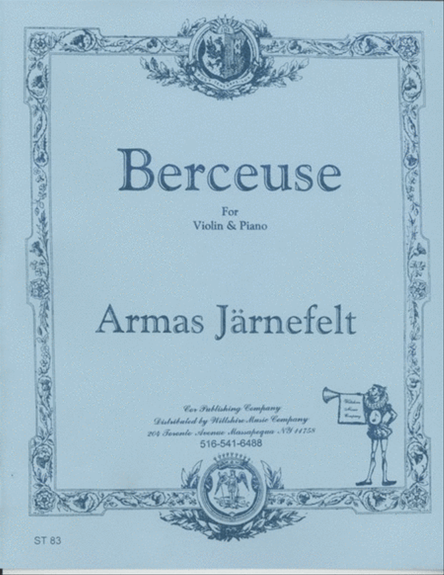 Berecuse Violin Solo scores gallery preview page 1