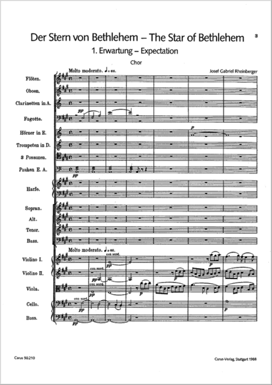 The Star of Bethlehem 4-Part scores gallery preview page 2